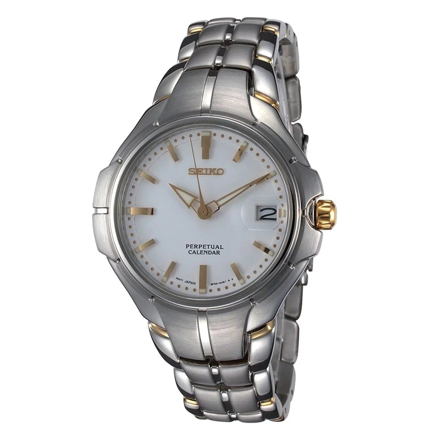 Perpetual Mens Two-Tone SLL055 Watch Seiko