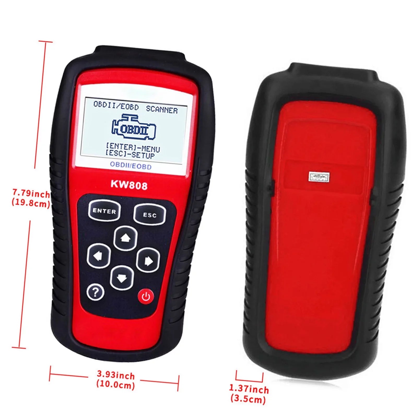 and Code Moobody Scanner Detection Reader Car OBDII/EOBD for Auto KW808, Automotive Scanner