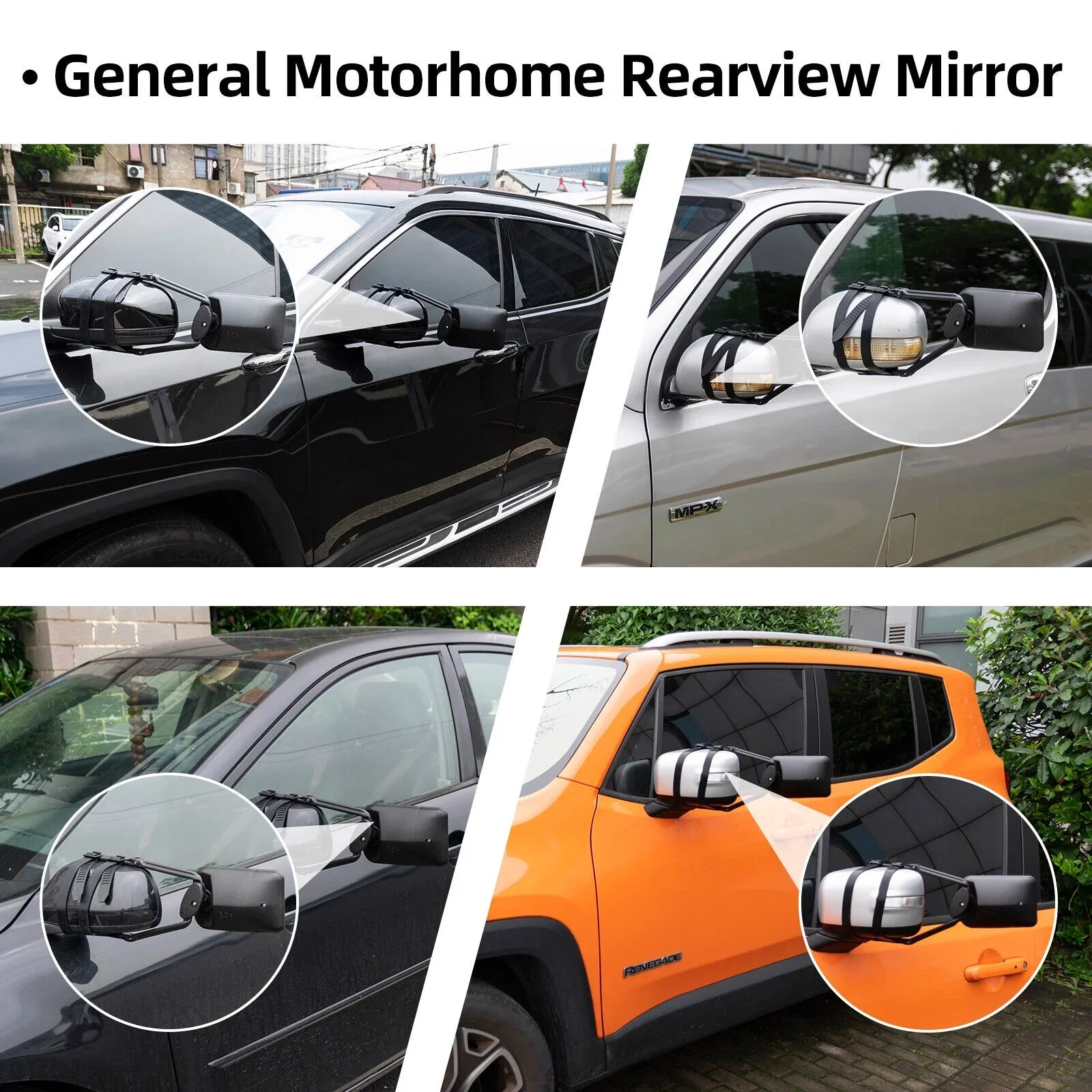 Spot Pickup Adjustable XUKEY Tow for Car Blind Dual W/Strap Trailer 2X Extension Fit Universal Mirror Truck