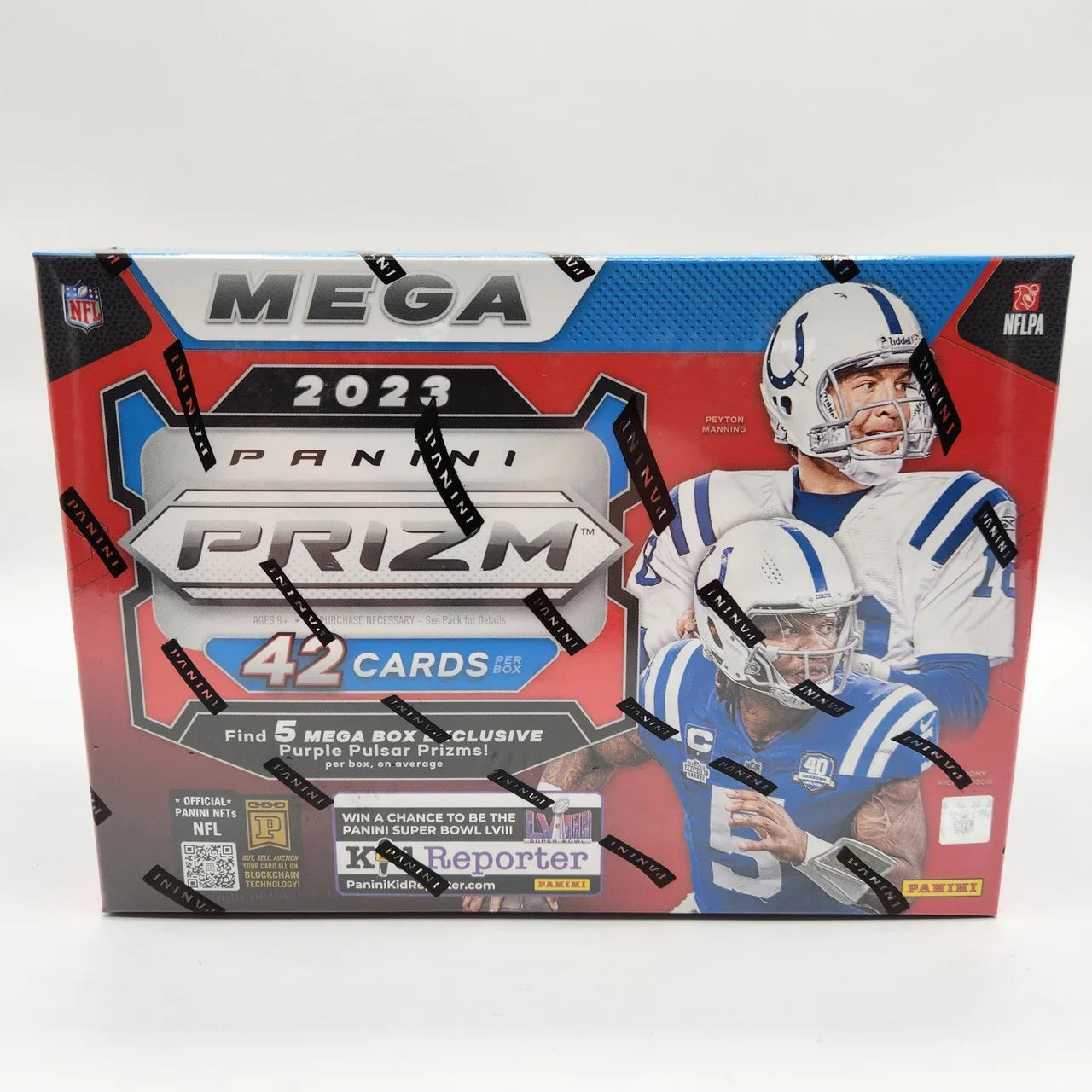Football Hobby Mega Prizm Purple Box Pulsar Panini Prizm's 2023
