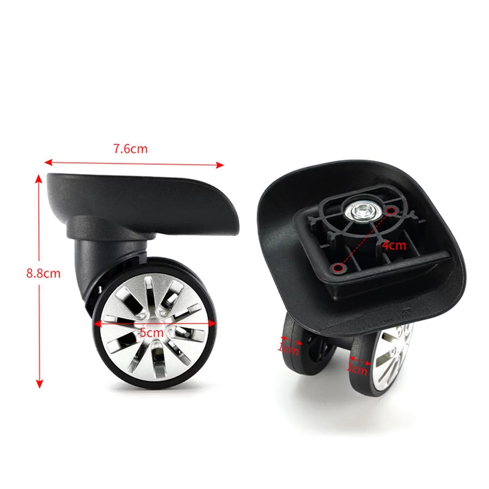 for Luggage Replacement Trolley Bag Case 4Pcs Wheels Caster Wheels Suitcase