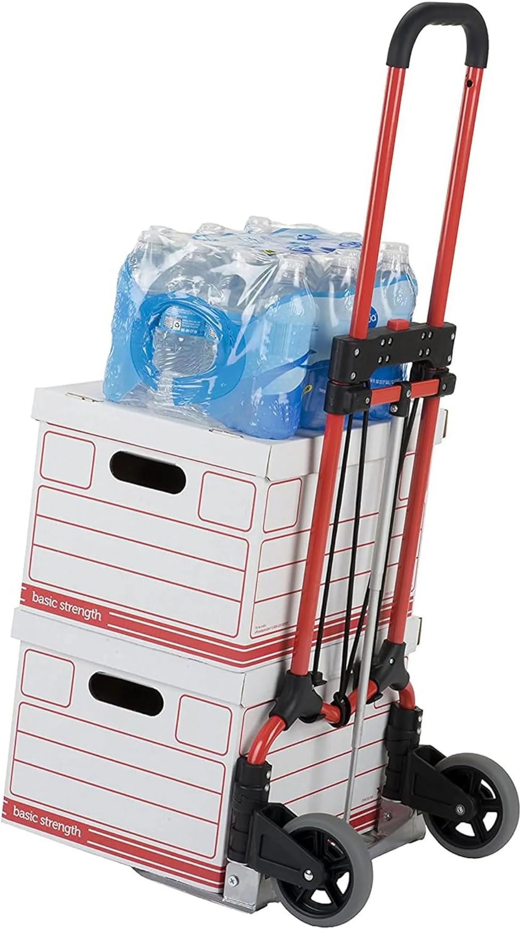 W/Telescoping Truck Steel Cart (4 160Lb Hand Personal Handle, Luggage Pack) Silver/Black MCI Capacity Folding
