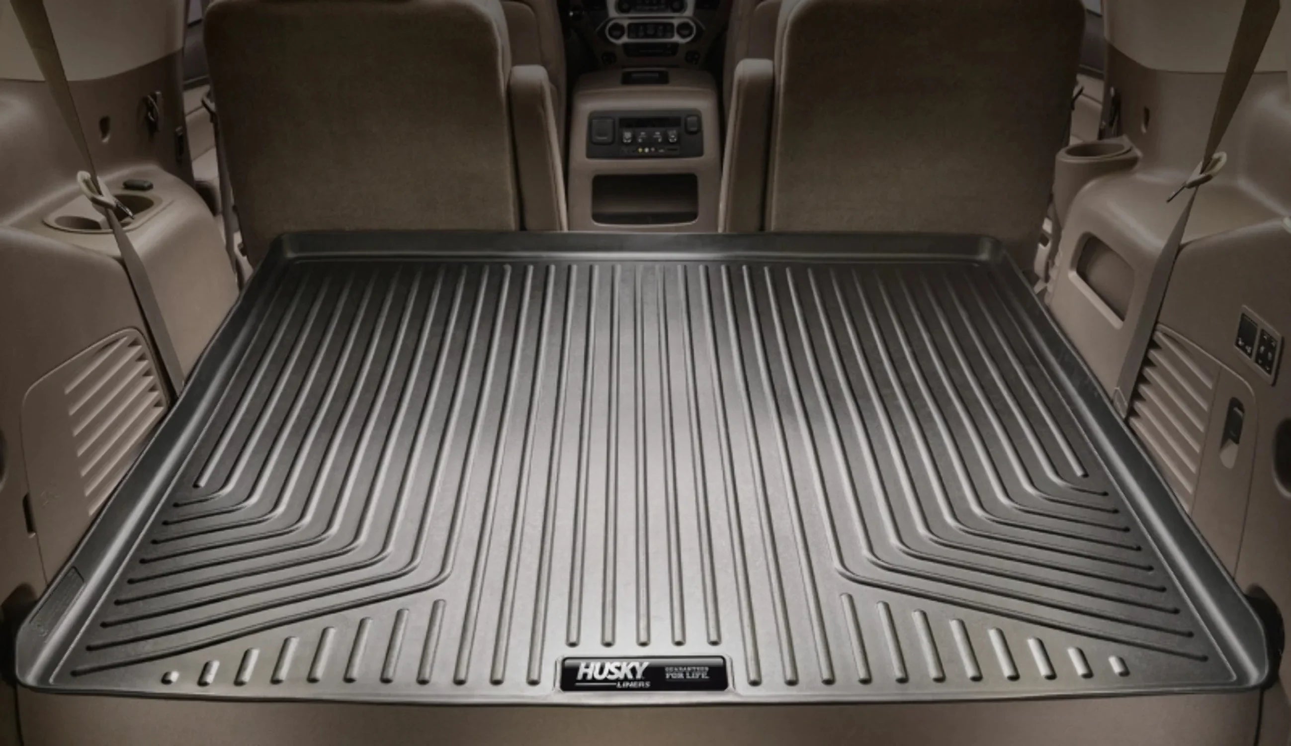 Escalade Cargo Chevrolet Yukon Series Husky Liner by Tahoe/GMC 21 RealTruck 2021-2023 with with Behind Weatherbeater Compatible Cadillac Black 2nd select: Compatible Seat