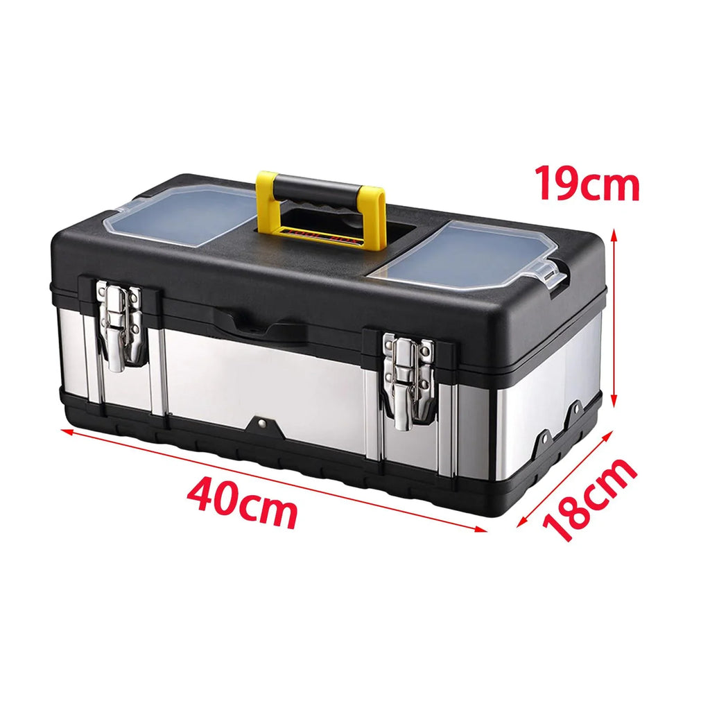 17inch Case Repair Car Case for Storage Tools Plumber Trunks Carry Toolbox Lockable