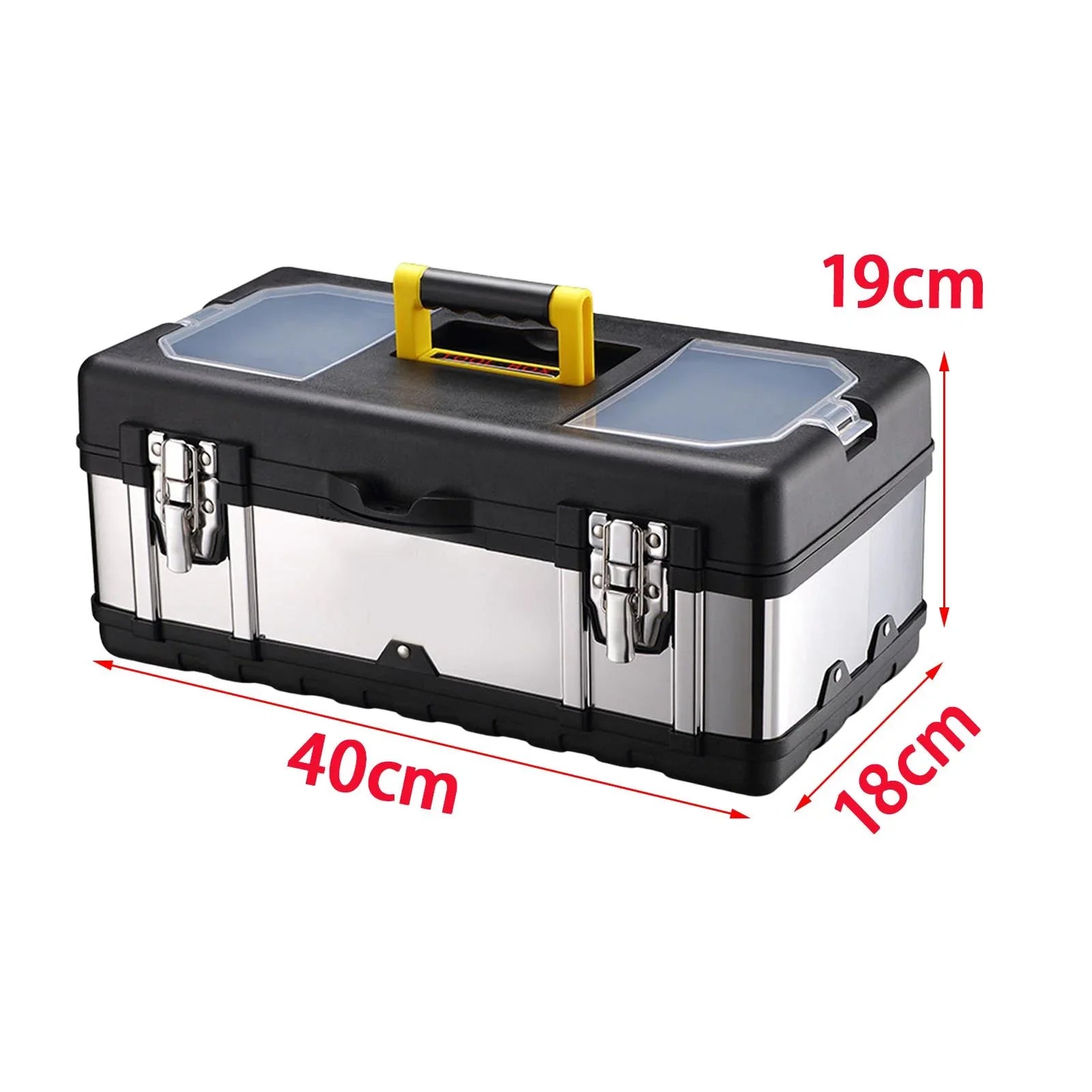 17inch Case Repair Car Case for Storage Tools Plumber Trunks Carry Toolbox Lockable
