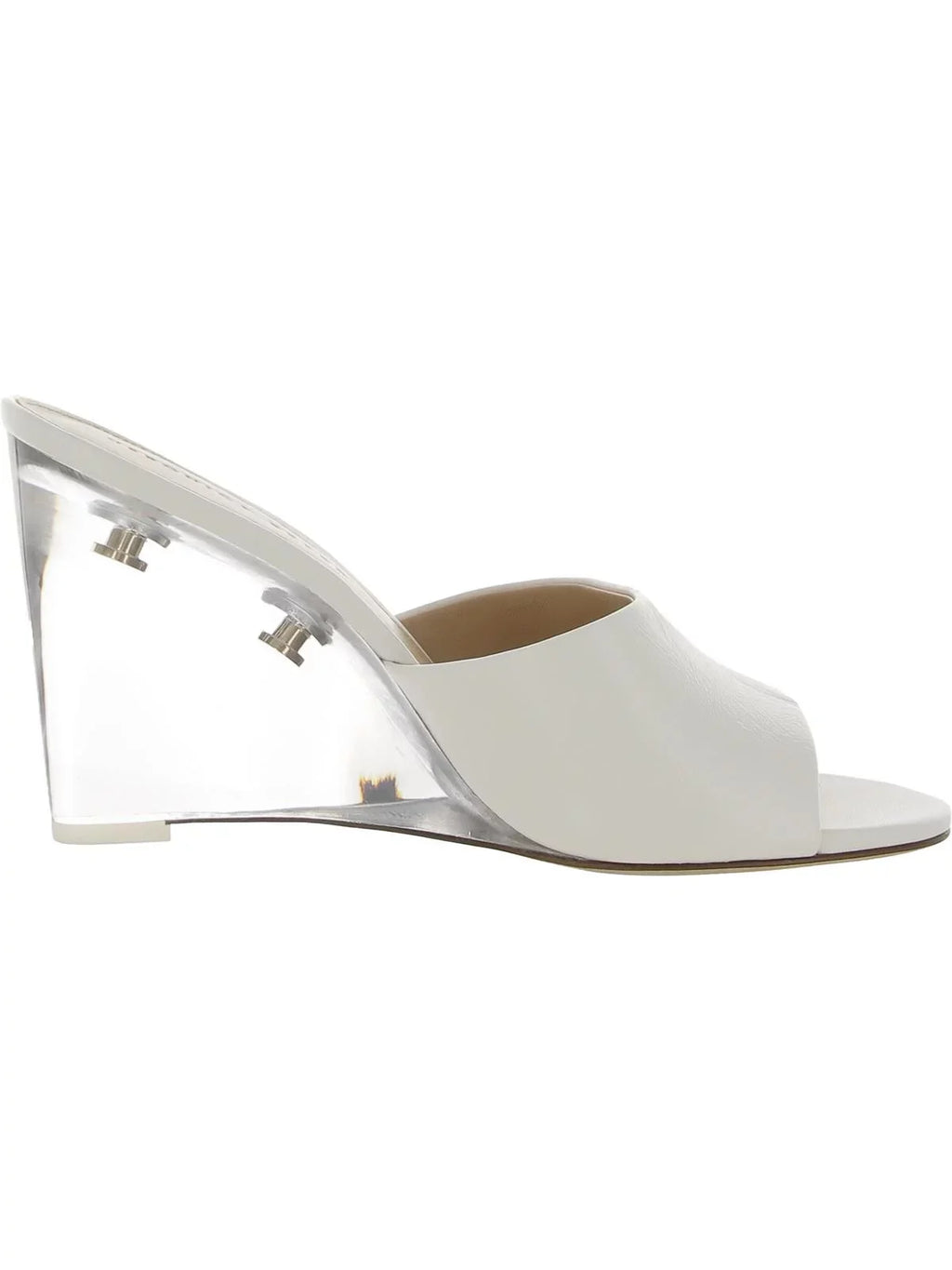 Veronica On Wedge Lucite Beard Leather Dali Slip Womens Sandals