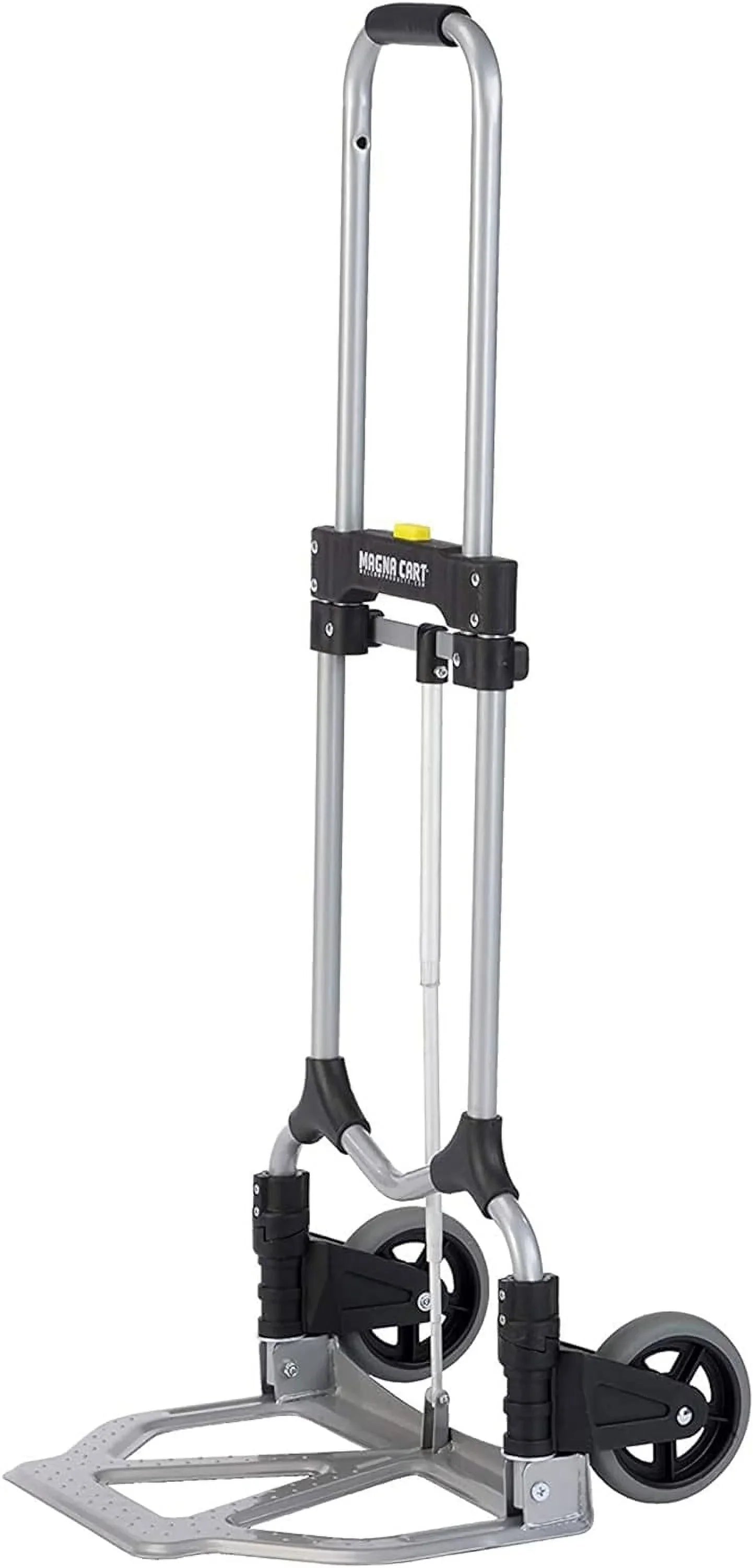 Cart Hand Handle, (2 MCI Luggage Capacity Silver/Black W/Telescoping 160Lb Steel Truck Folding Personal Pack)