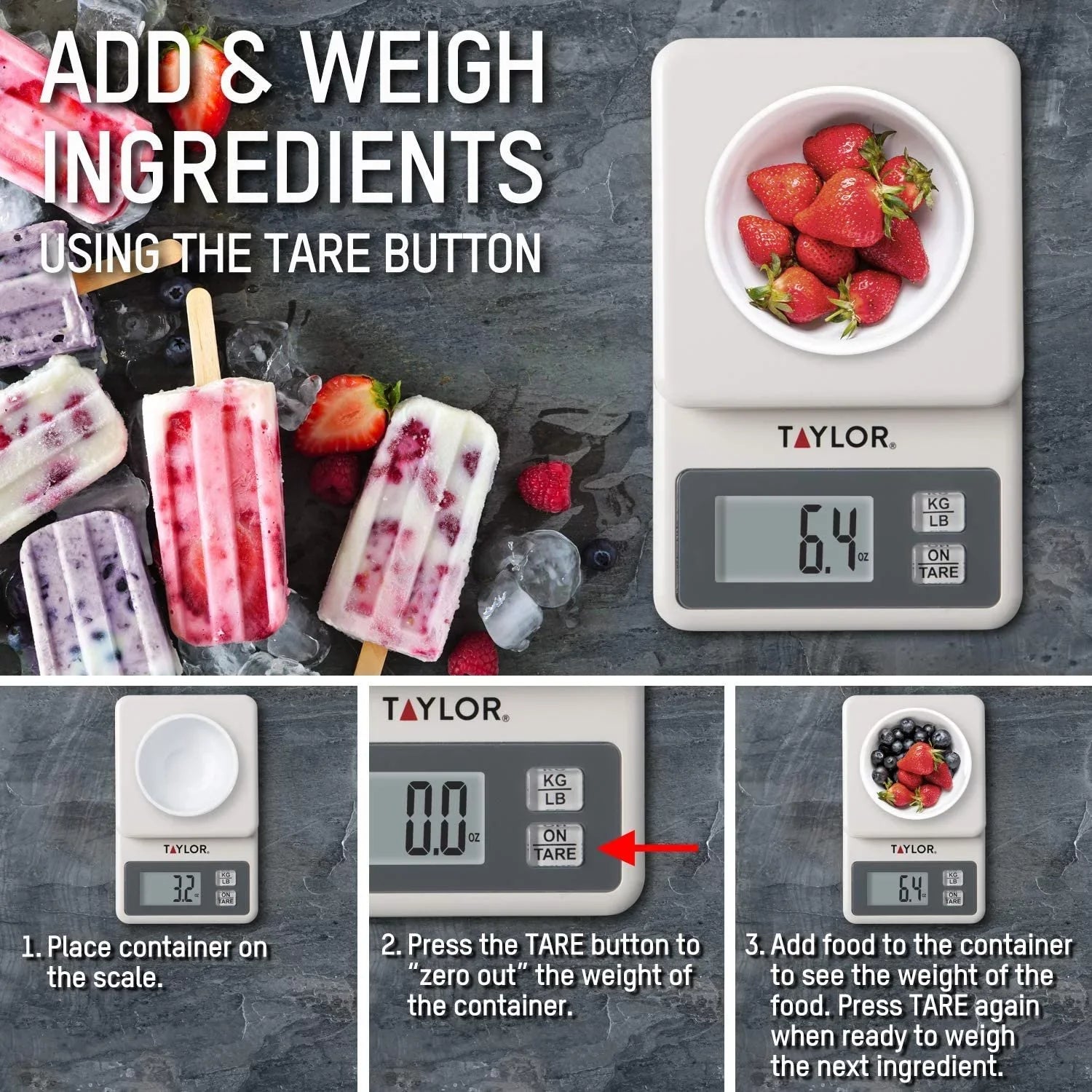 Products Taylor Scale Precision Compact White Digital
