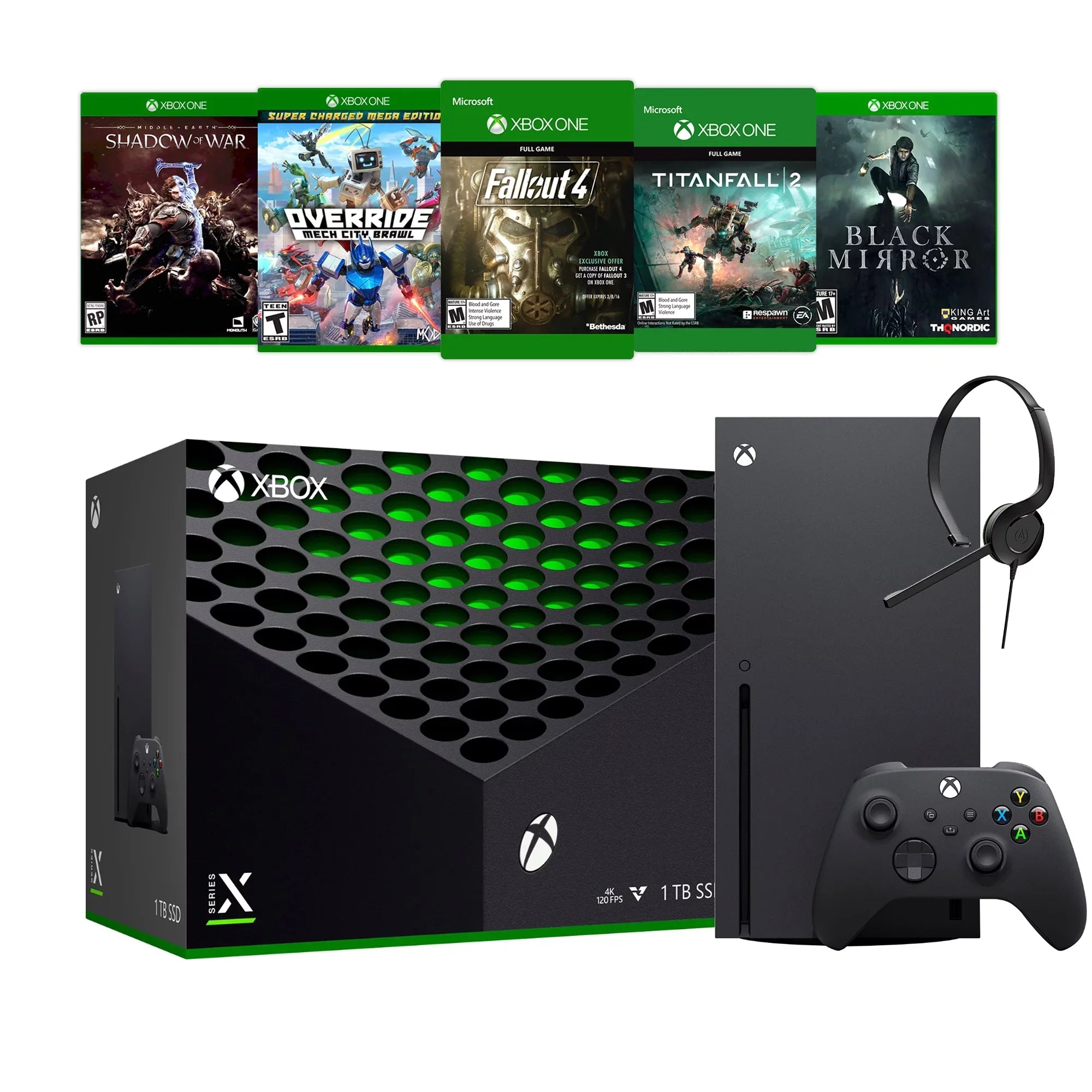 and Five with Bundle Xbox Xbox Games Headset Flagship Chat 1TB Latest X Console SSD Series