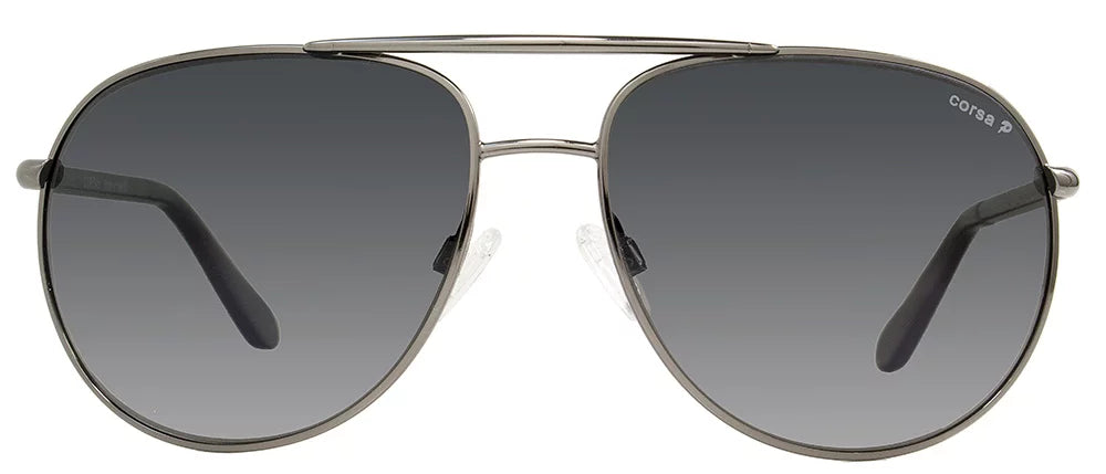 Fiber Marko Gunmetal/Carbon Sunglasses Polarized Aviator Corsa C06
