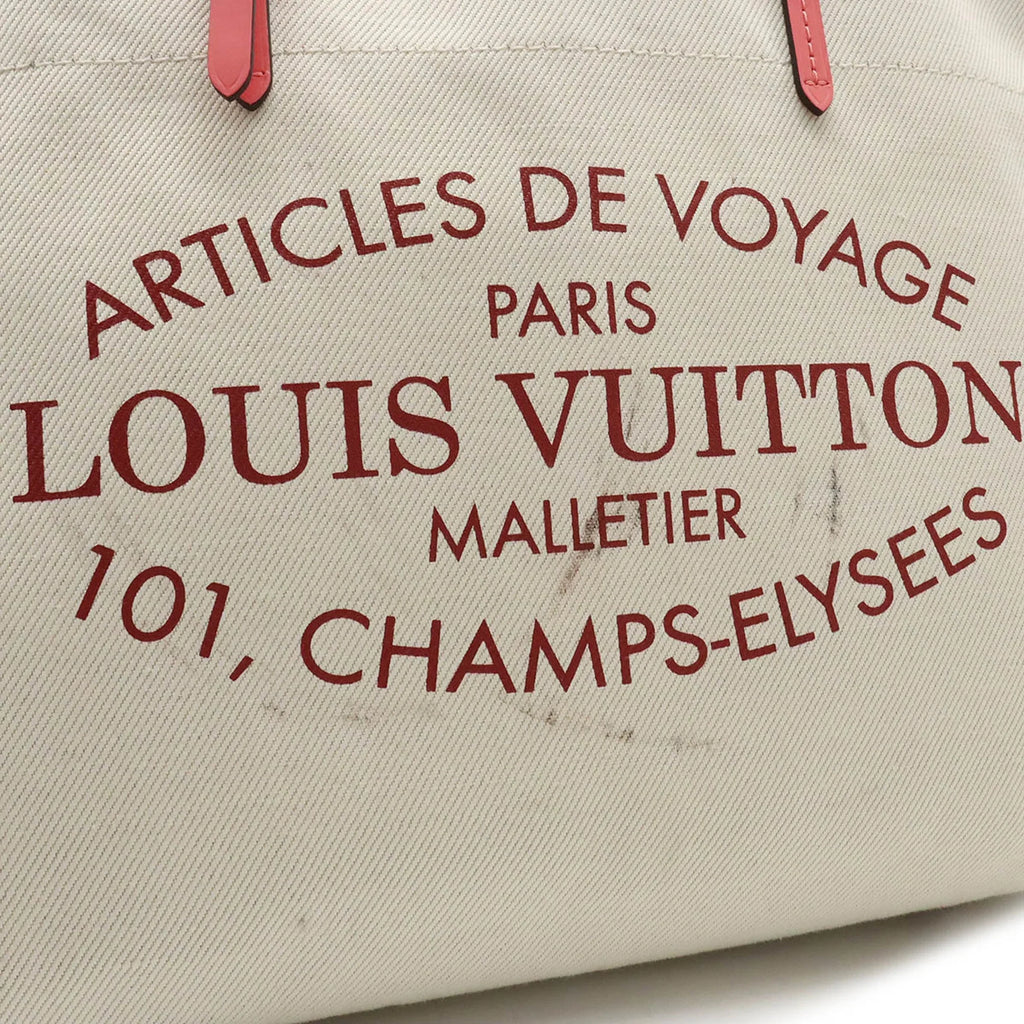 MM Bag Corail 2014 Canvas Pink Shoulder Used Authenticated Collection Summer Hippopotamus M94502 Tote