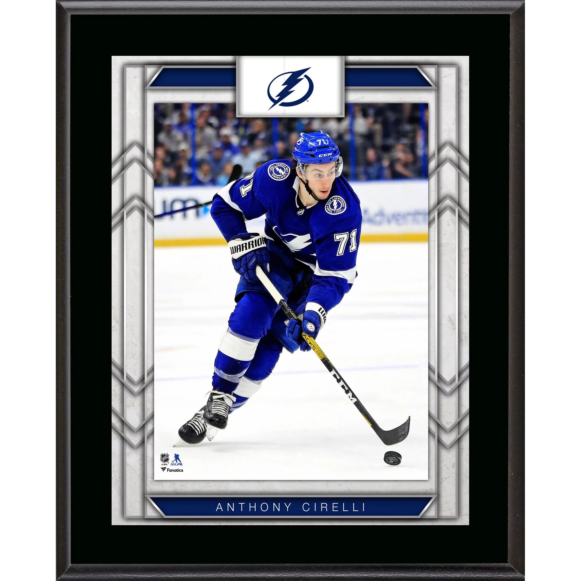 Bay Sublimated 10.5" Cirelli Player x Plaque Tampa 13" Anthony Lightning