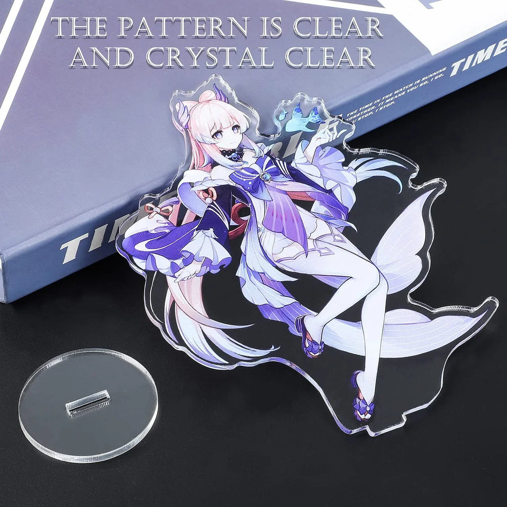 Stand Figure,Colorful Genshin Collection Impact Exquisite for Fans' Characters (Mona) Design Character Acrylic Game and