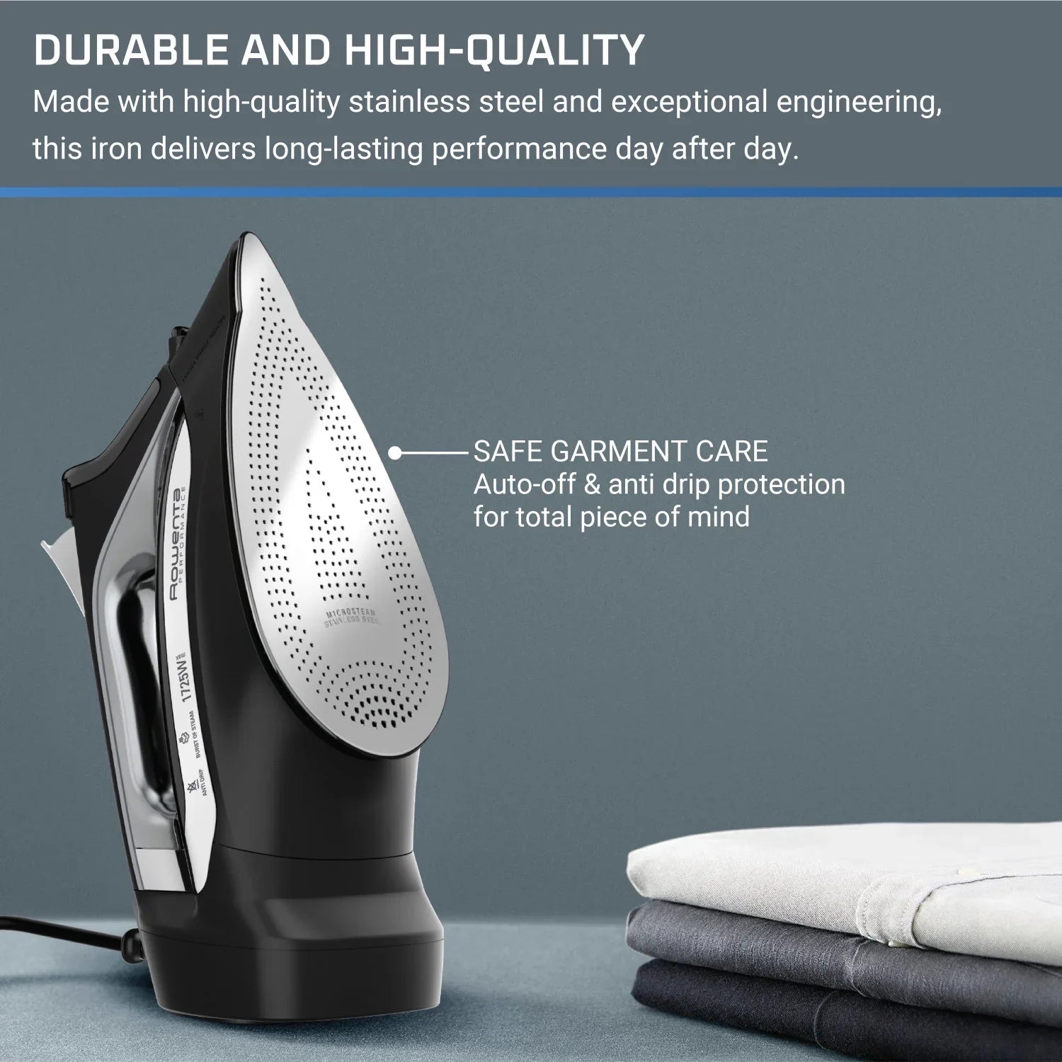 Black Rowenta Cordreel Accessteam Iron,