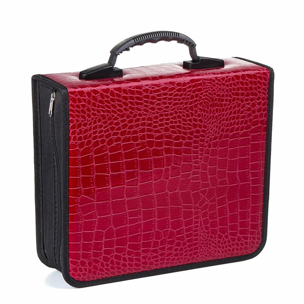 NUOLUX Organizer 400 Case Disc Binder 100 Wallet Pack Cd Large Portable Cases Carrying Holder Storage