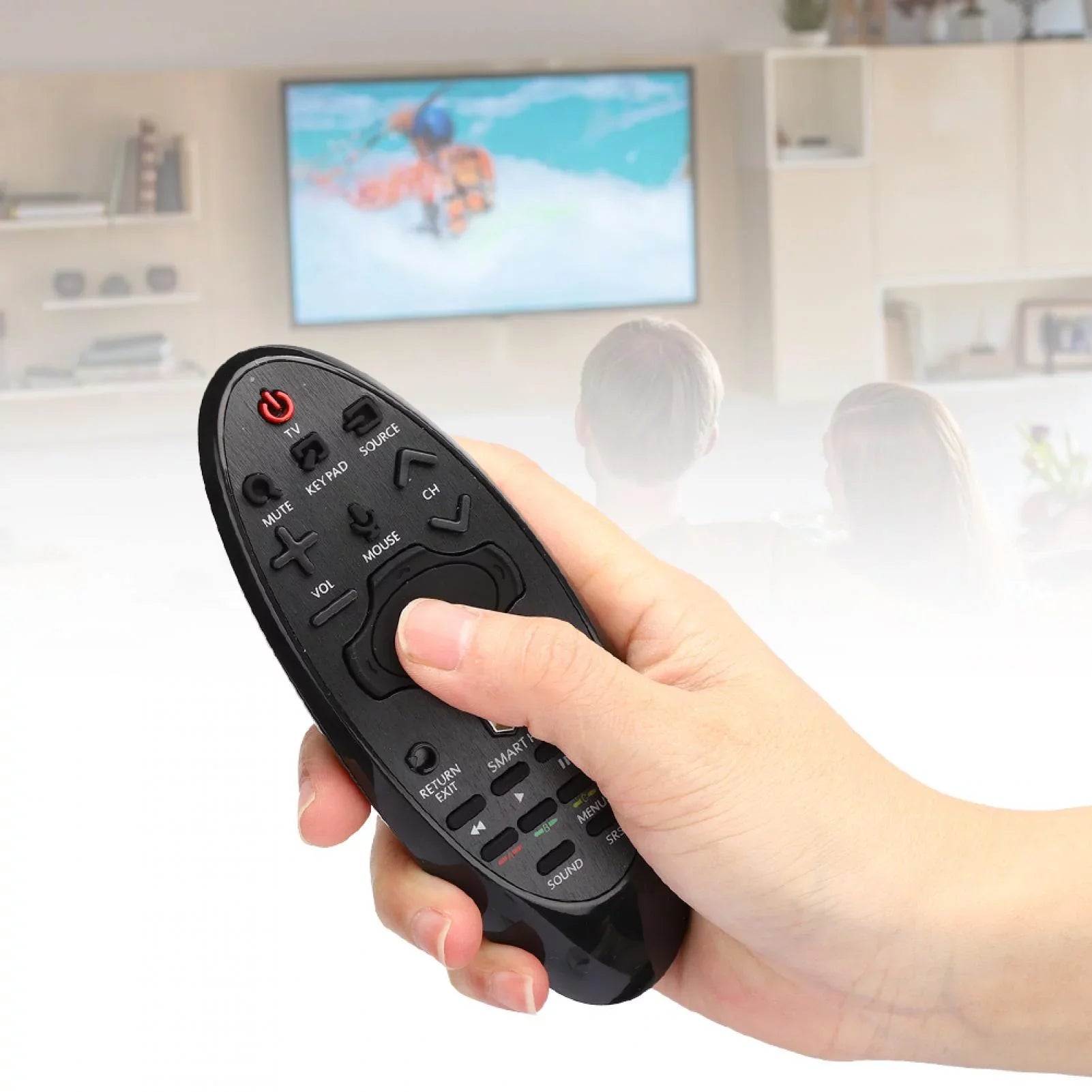 SR-7557 Remote Remote , HUB for TV, Emoshayoga Control Replacement Smart TV Black Remote Smart Control for Control for