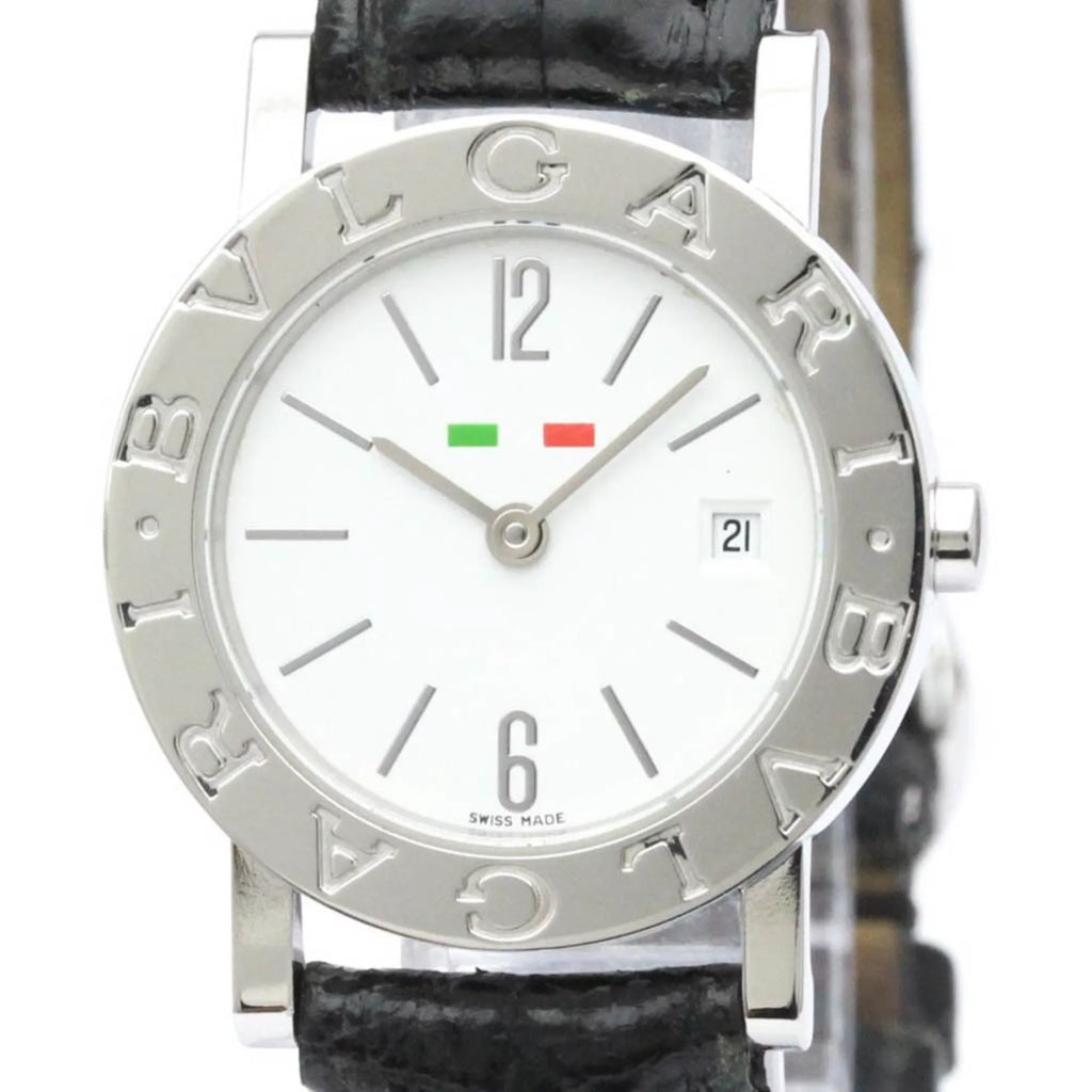 Polished BVLGARI-BVLGARI BF558550 BB26SL Quartz Steel Pre-Owned (Good) Ladies BVLGARI Watch