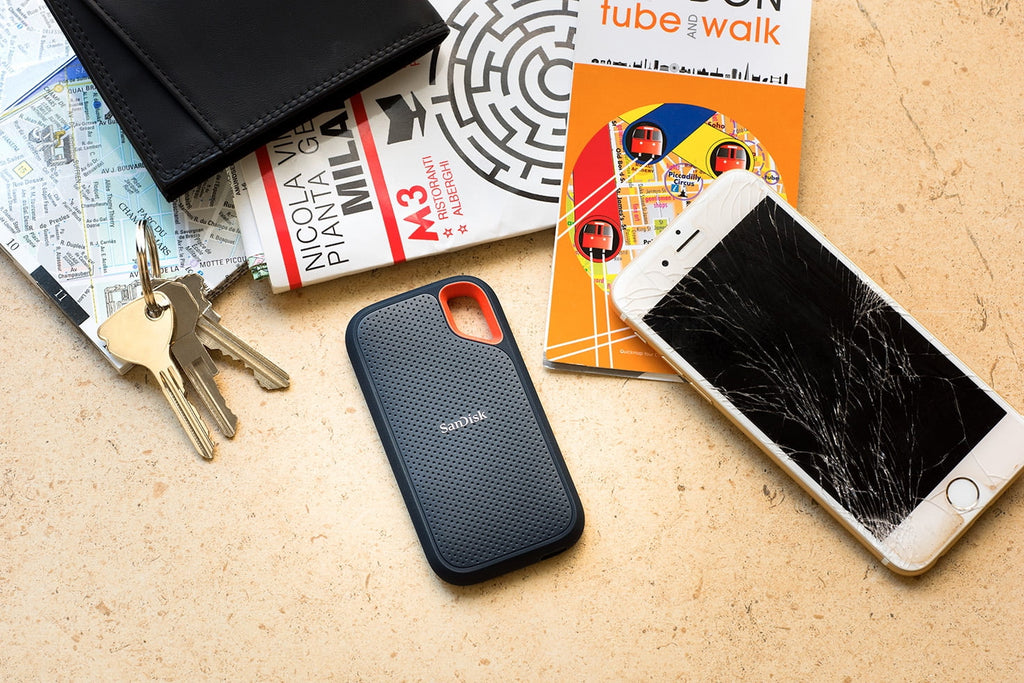 1TB Extreme - Portable to SSD - SDSSDE61-1T00-AW25 USB-C, 1050MB/s 3.2 2 Up Gen - USB SanDisk External
