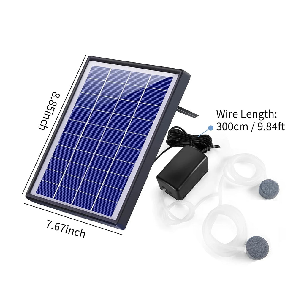 BubbleAerator Pond Fish Air Oxygenation pump, Solar Bubble Air Pump Pump Air Bubble Yaliya With Pump Pump Fish Air Aerator GoolRC Fish6w Stones Aerator Stones Pool Aerator 2 Air