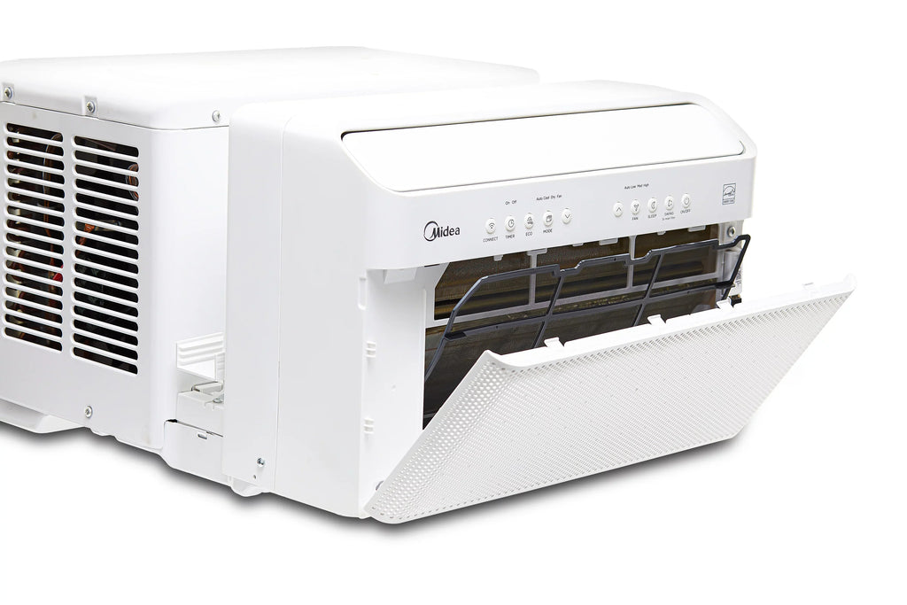 12,000 Savings, BTU Midea Extreme 35% Restored Inverter Air (Refurbished) Energy MAW12V1QWT U-Shaped Quiet, Conditioner, Smart Window