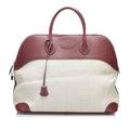 (Good) Authenticated Toile 45 Bolide Pre-Owned Canvas Hermès Unisex Fabric WeekenderBag Brown Travel Bag