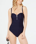 NAVY US Zip Swimsuit, One-Piece Medium DKNY