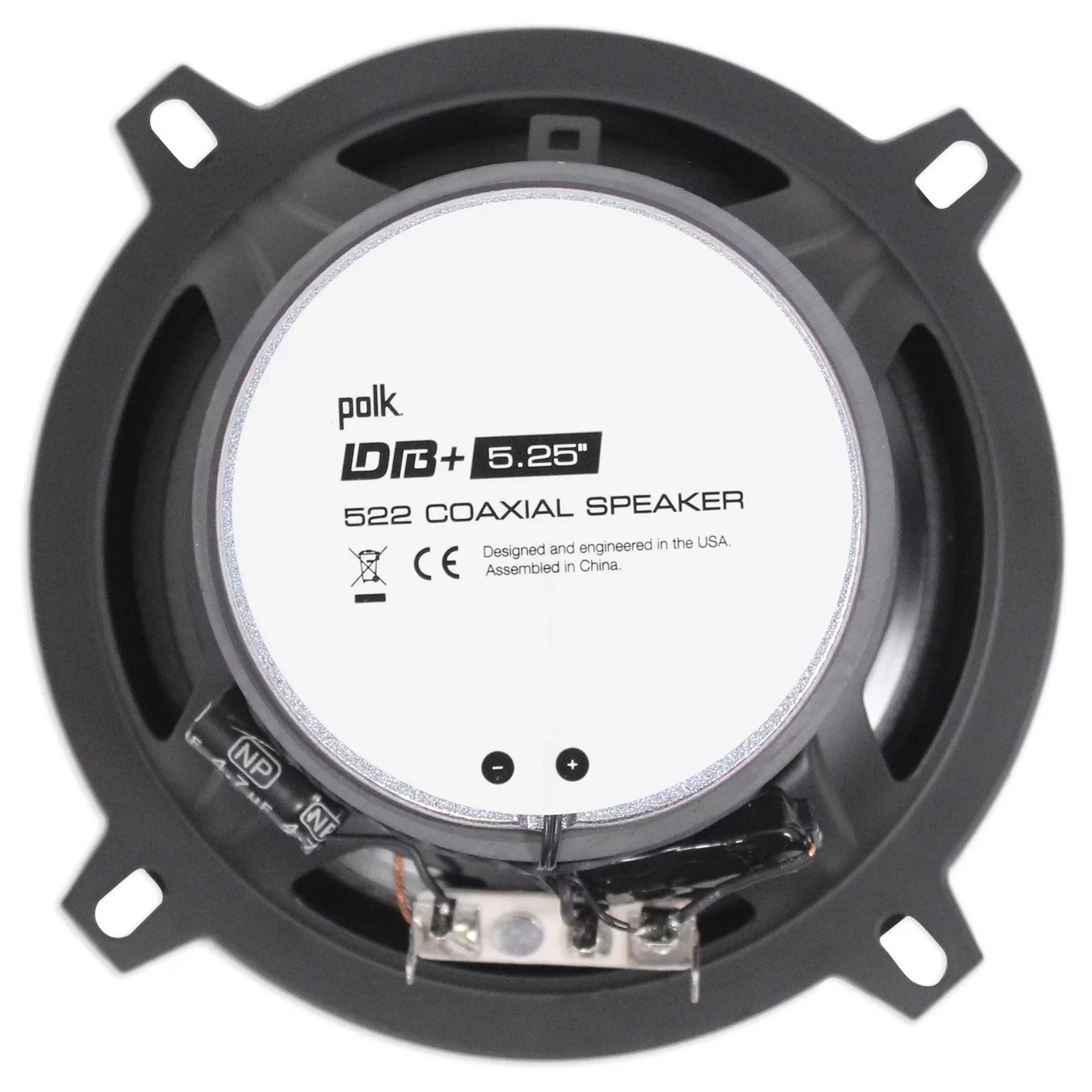 Rockville (2) Marine/ATV/Motorcycle/Boat Watt with Bundle (2) Speakers Audio RPB1 10 Polk Audio 5.25" DB522 600w Car