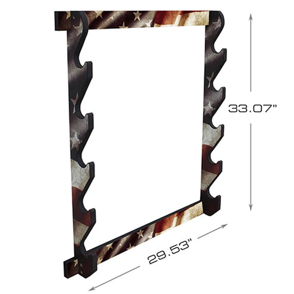 Creek Rack Creations Americana 5 Storage Gun Rush 38-4046 Patriotic Wall Display