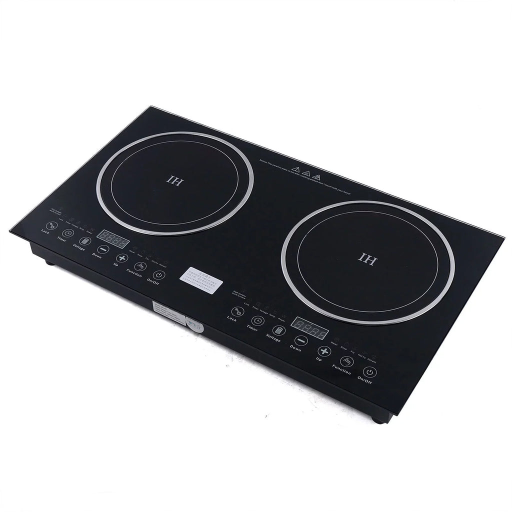 Digital Dual 1200W Burner Cooktop Sensor Cooker Touch ANQIDI Countertop Stove Cooker+1400W Ceramic Portable