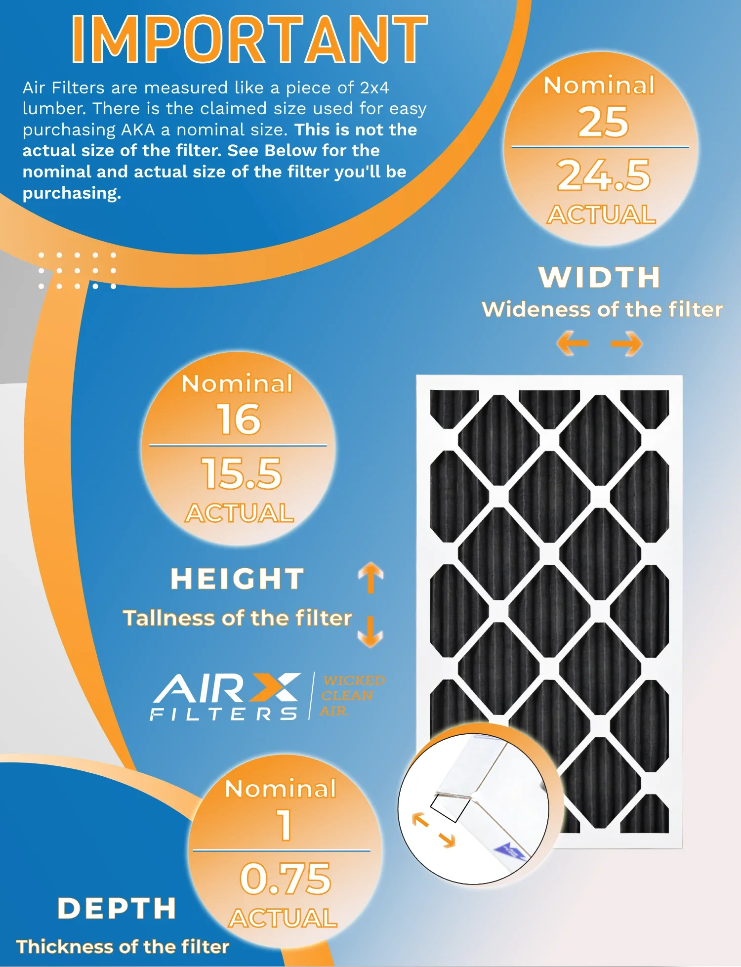 WICKED Pet - of Made to FILTERS CLEAN Air Comparable FPR AIR. MERV Furnace Rating, 5, Filter by 700, AIRX 16x25x1 12 8 Pack USA Odor in Filters Retention MPR Filters