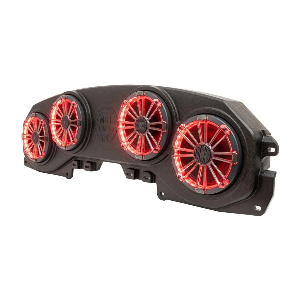 Overhead and Quart MB Rear RGB LED Wrangler Coaxial (JL)/ MBQJ-48CRGB with four (JT) 8” Soundbar Lighting Speakers JEEP Gladiator